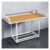 YJEUZCD Commercial Display Cart On Wheels Mobile Vendor Stand 50kg Capacity