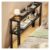 YJEUZCD Narrow Behind Sofa Table 20cm Slim Bedside Storage Shelf