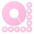 Yliaun 20Pcs Plastic Closet Dividers Size Separator Rings for Hanging Clothing Rack Organization