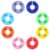 Yliaun Plastic Closet Size Dividers 40Pcs Shelf Hanger Organizer Discs for Wardrobe