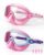 YLKJSWIM Swim Goggles for Kids 3-12 with Earplugs Large Frame Anti-Fog/UV With nose pads Swimming Goggles for Boys Girls Toddler 2PCS (Coral Purple & Pink)
