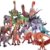 Ylutex Dinosaur Toy for Kid,18 PCS Realistic Set,9 Inch Movable Joints