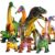 Ylutex Dinosaur Toys for Kid, 9 PCS Pocket-Sized Set, Realistic and Non-Toxic