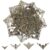 Ymapinc 100pcs Metal Book Corner Protectors, 4 Styles Vintage Photo Album