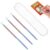Ymapinc 3Pcs Lottery Ticket Scratcher Tool, Metal Lotto Ticket Scratcher, Scratching Aid for Lottery Enthusiasts,Stainless Steel,Rainbow Finish,Portable and Easy to Use