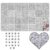 YMSDZHL Alphabet Beads A-Z 1200+Pcs Letter Beads, Acrylic 4x7mm Round Letter Bead Kits,Black Digit and Colorful Smile Bead for Bracelets Necklaces DIY Jewelry Making (Square White,1200+PCS)