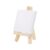 YNBJIL 7*12cm Mini Canvas And Natural Wood Easel Set For Art Painting Drawing Craft Wedding Supply(10cmx10cm)