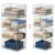 Yociyoga 4-Tier Stackable Closet Organizers and Storage Shelves, Foldable Closet Shelf Organizer, Black(Patent Protection)(Patent No. 30022416)