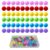 Yoeevi 60 Pcs Chinese Checkers Marbles Balls in 6 Colors,Game Replacement Balls with Plastic Box for Marble Run, Marbles Game