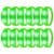 YOFOBU Glow Sound Activated for New Years Eve Glow in the Dark Party Supplies Christmas Party Favors Birthday Gift Carnival Concerts Night Events (Green)