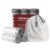 YOJIA 2.2 Gallon Small Trash Bags, Mini Drawstring Garbage Bags, Fit 1.2-2.2 Gal, White Trash Bin Liners for Bathroom Kitchen Bedroom Office, 60 Counts