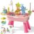 YOKISS Water Table for Toddlers 1-3 Fishing & Sink Pink