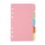 YOKIVE 1 Set/5 Pcs A6 Binder Dividers, Plastic Index Divider