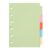 YOKIVE 1 Set/5 Pcs A7 Binder Dividers, Plastic Index Divider