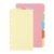 YOKIVE 2 Set/10 Pcs A6 Binder Dividers, Plastic Index Divider