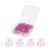 YOKIVE 50Pcs Bear Shaped Paper Clips, (25x25mm, Rose Red)