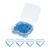 YOKIVE 50Pcs Love Heart Paper Clips, Small Cute (23x21mm, Dark Blue)