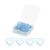 YOKIVE 50Pcs Love Heart Paper Clips, Small Cute (23x21mm, Light Blue)