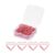 YOKIVE 50Pcs Love Heart Paper Clips, Small Cute (23x21mm, Pink)