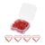 YOKIVE 50Pcs Love Heart Paper Clips, Small Cute (23x21mm, Red)