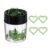 YOKIVE Paper Clip Heart Bookmark Holder Bright Green, 40Pcs | Small Cute Rust-Proof Metal with Black Magnetic Box for Office Home Wedding Photo Crafts Document Note Desk Organizer