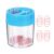 YOKIVE Paper Clip Mini Moon Bookmark Holder Pastel Pink, 40Pcs | Small Cute Rust-Proof Metal with Blue Magnetic Box for Office Home Wedding Photo Crafts Document Note Desk Organizer