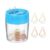 YOKIVE Paper Clip Teardrop Bookmark Holder Gold/Rose Gold, 40Pcs | Small Cute Rust-Proof Metal with Blue Magnetic Box for Office Home Wedding Photo Crafts Document Note Desk Organizer