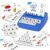 Yolscue Montessori Matching Letter Games,Educational Toys for 3-8 Year Olds Boys Girls,Alphabet Learning Toys for Kids Ages 3-8 Years,Birthday Party Gifts for 3-8 Year Olds Boys Girls(Navy Blue)