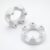 Yookeer 2 Pcs Bowling Ball Spinner Holder, Rotating Bowling Ball Cups with Bearings and Anti-Slip Pads, Ring Cleaning Stand for Home Alley Polishing Maintenance Display Rack, 5.7 Inch (White)