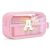 YOOLIFE Initial Birthday Gift Pencil Case Bag for Girl 4-9 Year Kid Pink A