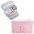 YOOLIFE Initial Pencil Case Large Capacity Pencil Pouch Handheld Pen Bag Cute Portable Gift for Office School Teen Girl Women 11 12 13 14 Year Old Girl Gifts Aesthetic Pencil Case Pencil Pouch Pink L