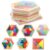 Yopay 6 Pack Wooden Tangrams Puzzles for Kids, 6 Styles Brain Teaser Hexagon Puzzle Block Geometric Shapes Jigsaw 3D Logic IQ Game