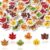 Yopyame 60Pcs Fall Leaves Mini Eraser for Kids Bulk Assorted Novelty Maple Leaf Pencil Eraser Cute Puzzle Erasers Desk Pet School Classroom Prizes Student Homework Rewards Gift Filling Party Favors