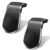YoRise Magnetic Car Phone Holder, L Type 360° Rotatable Adjustable Car Air Vent Cellphone Mount, No-Hand Clip-On Navigation Bracket, Universal Vehicle Smartphones Stand Accessories (Black-2PCS)