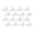 Yosoo 30pcs Mesh Glitter Butterflies Wired Artificial Gem DIY Handmade Crafts for Wedding Party Home Decoration (White)