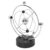 Yosoo Health Gear Perpetual Motion Electronic Solar System Magnetic Desk Ornament with USB and Battery Dual Charging for Office Science Learning
