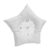 Yosoo Star Shaped Wall Clock, PU Leather Silent Decorative Clock for