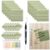 YOUDEFUL 800Pcs Transparent Sticky Note, Green Clear Sticky Note with Line