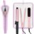 Youlyveaw 2-in-1 Heat Resistant Mat & Bag, Oversized Curling Iron Holder Pad, Portable Travel Storage Cover Pouch for Flat Iron, Hair Straightener & Hot Hair Styling Tools (Purple)