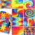 Youyole 9 Pcs Fidget Marble Maze Mat Bulk, Soft Fabric Tactile Sensory Cloth Stress Relief Toys Classroom Calming Corner Reduce Anxiety for Adult Kid Teen School Supplies, 7.8 x 6 Inch(Rainbow Style)