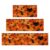 Yoyuspy Fall Kitchen Rugs Set of 3- Fall Pumpkin Hallween Cat Kitchen Mats with Diamond Velvet Silicone Base, Autumn Thanksgiving Decorations for Home Kitchens 16×31 16×47 16×59 Inch