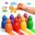 YPLUS Jumbo Crayons for Toddlers 1-3, 8 Colors Non Toxic Large Crayons