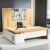 YQMHEZ L Shaped Executive Desk with Storage Cabinet, Wood Office Desk