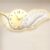 YQ WHJB Feather Shaped Wall Clock,3D Sculpture Decorative Wall Art