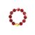 YQYSRJLS Chunky Beaded Colorful Necklace Bracelet for Women Statement Boho Summer Beachy Trendy Acrylic Resin Beads Jewelry (Red Bracelet)