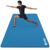 YR XL Yoga Mat 78″x35″ Wide NBR Exercise Workout Mats for Home Gym Floor Fitness Pad, 10mm Thick Blue