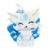 YSBRING 50000-Piece Adult Edition Blue & White Mythical Nine-Tailed Fox Micro Building Blocks Set | Large-Size Collectible DIY Assembly Model with Tight Interlocking Fit