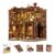 YSWOOD WORLD Book Nook Kit, DIY Miniature House 3D Wooden Puzzle for Adults