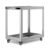 YsXoWiui Stainless Utility Cart Tool Cart Rolling Cart Service Cart with Caster Wheels and Handle Rectangular Frame with, 2-Inch Silent Wheels, 2-Layer Stainless Steel Cart