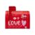Ysyqkn Mailbox Mini Valentines Day Mailbox Toy Metal Cookie Tin Storage Container Decorative Treat Box Sturdy Iron Suitable for Kids Gifts Home Decor Classro, Red